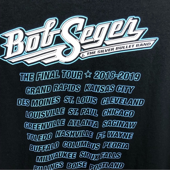Bob Seger Band Tee 2018-19 The Final Tour  Sz. M - Picture 5 of 5